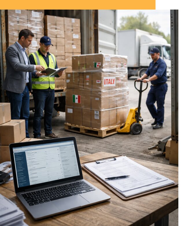 Доставка грузов из Италии: морские и авиаперевозки от 18306