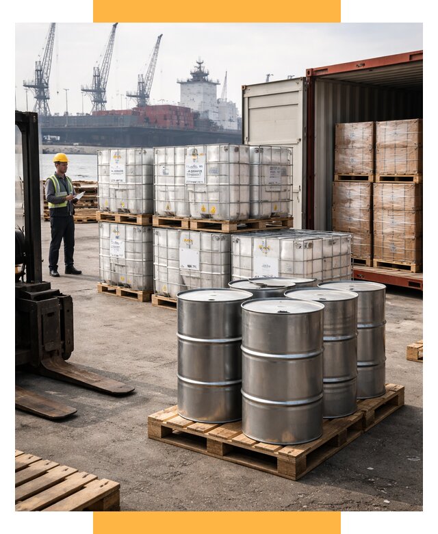 Доставка химического сырья из Индии от 254250 р. | СетСервис-Мсс