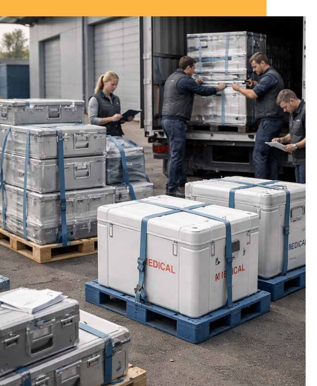 Перевозка медицинского оборудования по всему миру от 15255 руб