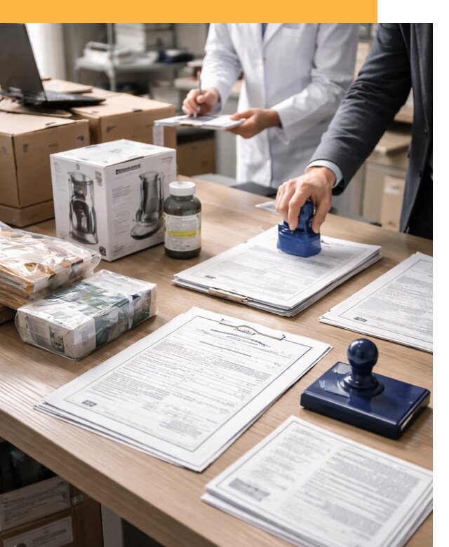 Сертификация импортных товаров от 12204 с таможенным сопровождением